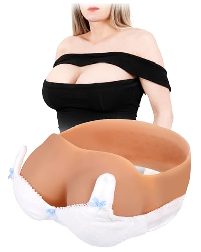 Image of Realistic Silicone Breastplate Strapless Gel Filled with Natural Movement Fake False Breasts for Crossdressing Drag