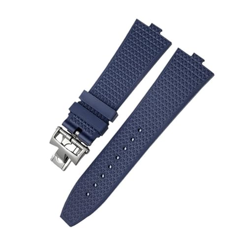 Bracelet montre FKM 24x7mm étanche à dégagement rapide pour boîtier Overseas
