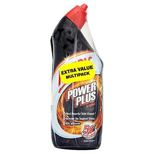 Image of Harpic Powerplus Toilet Cleaning Gel, Original Scent, Pack 3 x 750 ml, Removes Limescale, Kills 99.9% of Bacteria, Powerful Deep Clean Toilet Cleaner, toilet freshener