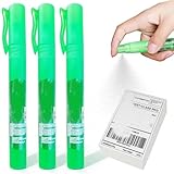 White Out Liquid, 3PCS Thermal Paper Eraser Spray 10ml White Out Liquid with Lid Portable Correction Fluid for Documents, Labels, Packages, Shipping Addresses