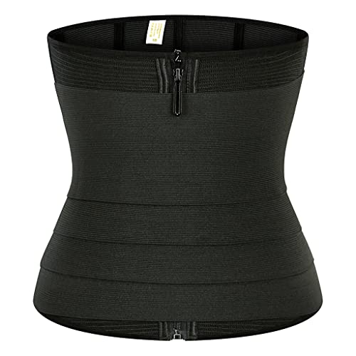 ZJHQQB Vendaje Envoltura de estómago Entrenador de Cintura con Cremallera Shaper Shaper Shapewear para Mujeres Adelgazante Correa de Modelado
