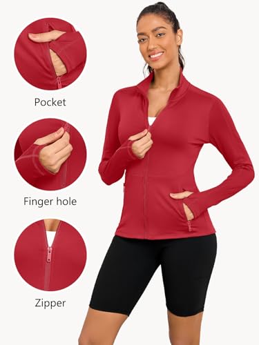 Image of VUTRU Women's Workout Yoga Jacket Full Zip Running Track Jacket