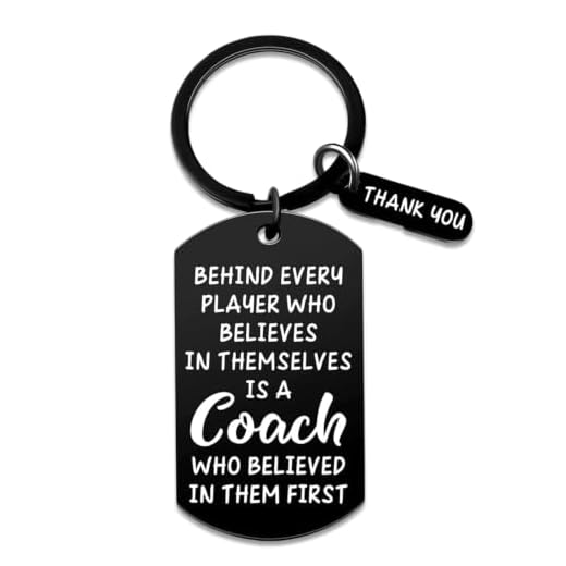 Coach Gifts for Men Women Coach Thank You Keychain for Hockey Celebration Basketball Soccer Football Volleyball Baseball Softball Volleyball Going away Mentor Coach End of Season Coach Gift Team