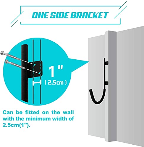 Xzcheng Kayak Wall Hangers Heavy Duty Wall Mount Storage Rack For Kayak Canoe And Paddle Boards - Suitable For Wooden Frames And Solid Walls, Indoor And Outdoor, 100 Pound Capacity #TOP2