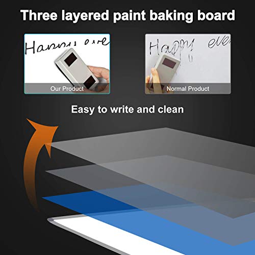 Image of TSJ OFFICE Rolling Whiteboard Standing - 40 x 26 Inches Mobile White Board
