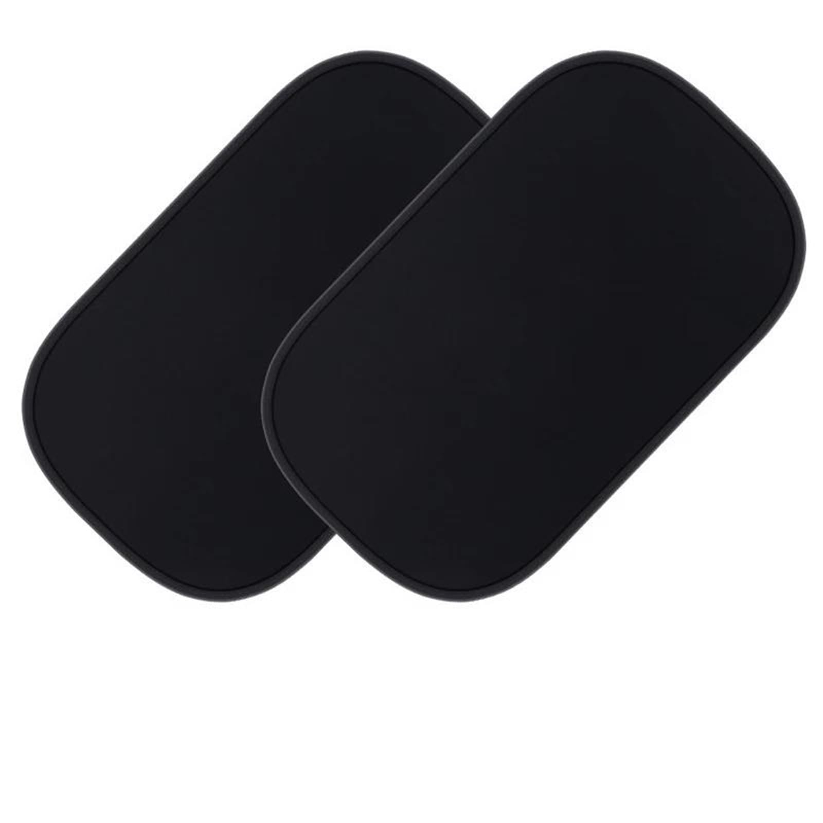 Malla Para Visera Lateral De Coche Protector Solar De Verano Película Protectora 50 X 30 Cm 2 Unidades Parasol Coche Magnético(Black film)