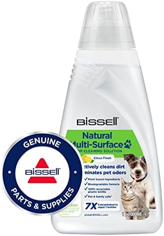 BISSELL Środek czyszczący Natural Multi-Surface Pet, 1 l, do urządzeń CrossWave, SpinWave, SpinWave Robot i HydroWave, Wysoka skuteczność czyszczenia w naturalny sposób, 3122