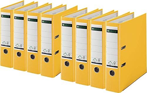 Leitz Lever Arch File, Black, Plastic, A4, 80 mm spine, Pack 3, 310335195