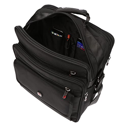 Christian Wippermann XXL Umhängetasche Flugbegleiter Herren Tasche Messenger Arbeitstasche Laptoptasche