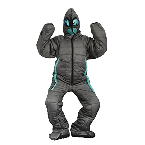 Hondony Wearable Sleeping Bag - Adult Full Body Alien Walkable Suit - All Seasons, Comfortable & Warm, Zipper Closure, Polyester & Cotton, 150-160cm Height