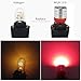 WLJH T10 Led Bulb Pc194 Pc195 Pc168 Dash Lights Instrument Cluster Bulbs Lights Twist Locks Socket Base Dashboard Panel Gauge w5w 194 Led 12V Easy To Install (Red,Pack of 6)