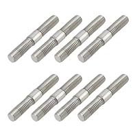 SG Store 8 Stück Motorradauspuffbolzen M6x40mm 304 Edelstahl für Kfz-Schalldämpferkrümmer