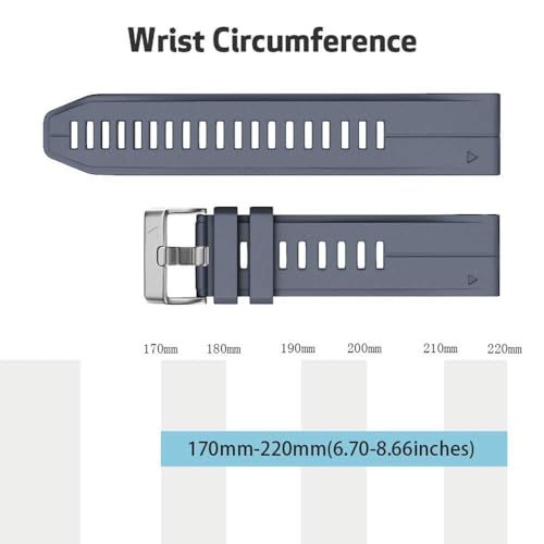 Bracelet Fenix 7S silicone étanche et résistant à boucle argent - 4
