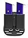 Uncle Mike's Kydex Off-Duty and Concealment Accessory Single Stack Magazine Case (Black) with Paddle