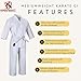 Knockout Fight Gear Karate Gi Kids & Adults Medium Weight Martial Arts Uniform Student Karate Gear With Free White Belt (White, 00 (3'9