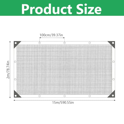 Proteccion contra el viento en terrazas con red resistente de 2x15m 3