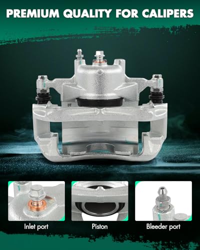 Image of SCITOO 18B5308 Front Left Disc Brake Caliper w /Bracket For Chevy For Cruze 2011-2015,For Chevy For Cruze Limited 2016,For Chevy For Sonic 2012-2017,Single Piston