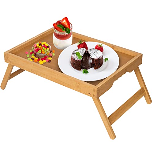 Comparison: Best Breakfast In Bed Tray 8 Artmeer Bed Tray Table with Folding Legs,Bamboo Breakfast in Bed for TV Table, Laptop Computer Tray,Eating,Snack Tray(Bamboo)