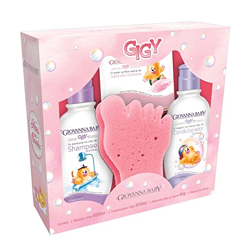 Kit Giby Hora Banho Rosa, GIOVANNA BABY