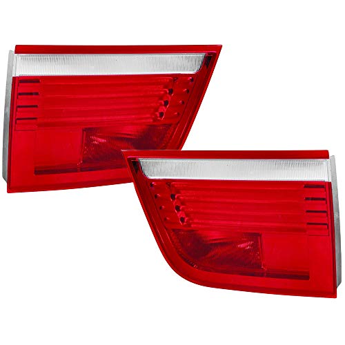 EPIC LIGHTING Rear Brake Tail Lights Lens and Housing Assembly Replacement for BMW 2007-2010 X5 [ BM2802101 BM2803101 63217295339 63217295340 ] Left + Right Side Pair