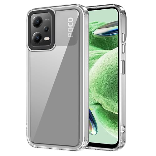 Image of Zapcase Back Case Cover for Poco X5 5G | Compatible for Poco X5 5G Back Cover | Case Cover with Camera Protection | (TPU + PC | Transparent)