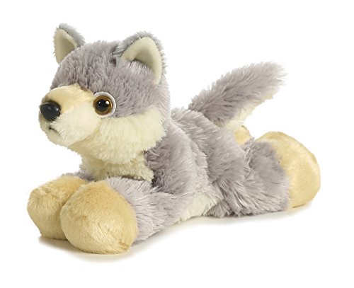 Aurora Bundle Of 2 8" Floppy Beanbag Stuffed Wild Animals - Foxxie The Fox & Woolsey The Wolf #TOP2