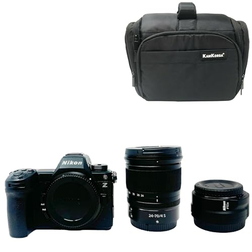 Image of KamKorda Camera Bag + Z6 III Mirrorless Digital Camera with Z 24-70mm f/4 S Lens + FTZ II Mount Adapter Kit, 24.5MP Partially-Stacked CMOS Sensor, 6K Raw Video + 2 Year Warranty