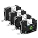 4 Pack Compatible Laminated TZe-231 TZ-231 Label Tape for Brother PT-D210 PT-D200 PT-1750 PT-1880, 12mm x 8m (TZe-231 Black on White)