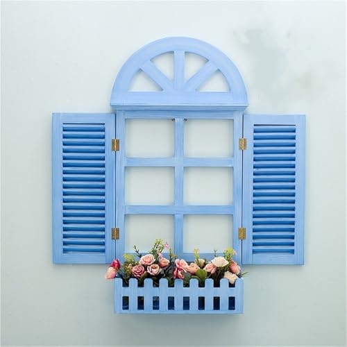 Faux Window Wall Decor, Rustic Window Frame Decoration for Wall,