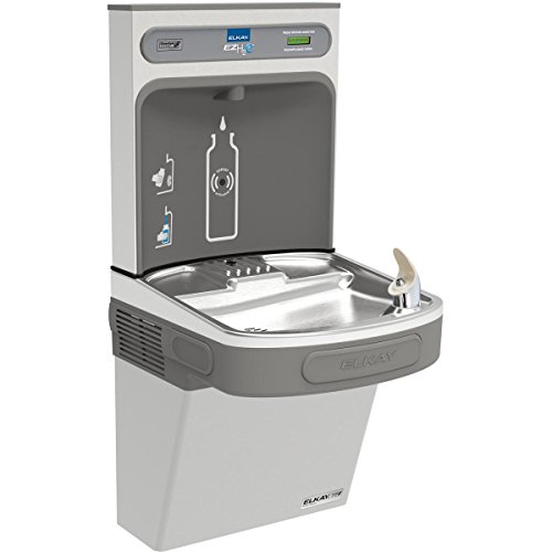 Elkay Ezsg8Wssk Ezh2O Bottle Filling Station & Single Ada Cooler, High Efficiency Non-Filtered 8 Gph Stainless #TOP25