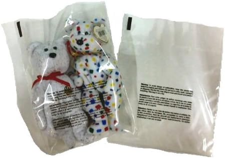 100 18" x 24" 2 mil Suffocation Warning Flat Poly Bags