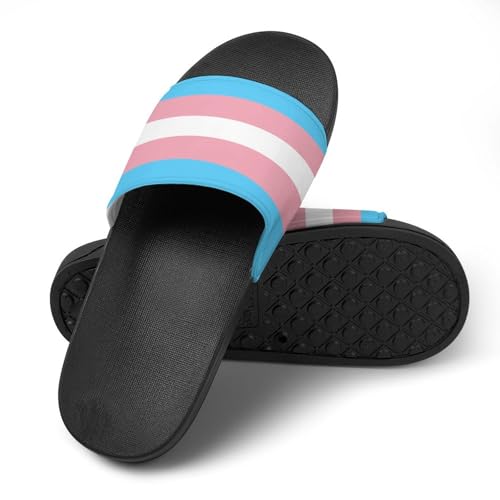 Transgender Pride Flag Slides Shoes Mans Womens Slide Sandals Non Slip Shower Open Toe Shoe Lightweight Slip on3
