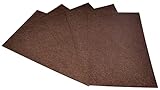 fieltro marron por metros Dimensiones: 190x290mm. Peso unitario: 0.10 g. Color: chocolate. Descubra nuestra amplia gama de láminas de fieltro suave en una gran variedad de colores
