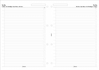 Filofax A4 To Do 5 Language