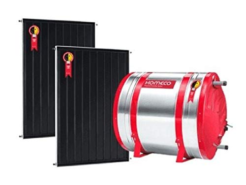 Aquecedor Solar 300 L Inox 304 baixa pressão desnível + 2 Coletores de 1,5m² PR Komeco