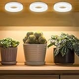 【Contrôle précis de l'éclairage】 : Dotée de 10 niveaux de luminosité (de 10 % à 100 %) et de la possibilité de choisir entre les modes d'éclairage blanc chaud, rouge, bleu et mixte, notre lampe horticole LED halo répond aux besoins de toutes les phases de croissance des plantes.