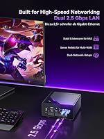 GMKtec Mini Gaming PC Intel Ultra 5 125U(12K/14T Bis zu 4.3GHz), K15 Mini PC 32GB DDR5 4800, 512GB PCIE 4.0 x4, Micro PC mit USB4.0 | 2.5G LAN | Quad 4K Display | Oculink –für Gaming/Büro/Business – Ansicht 6
