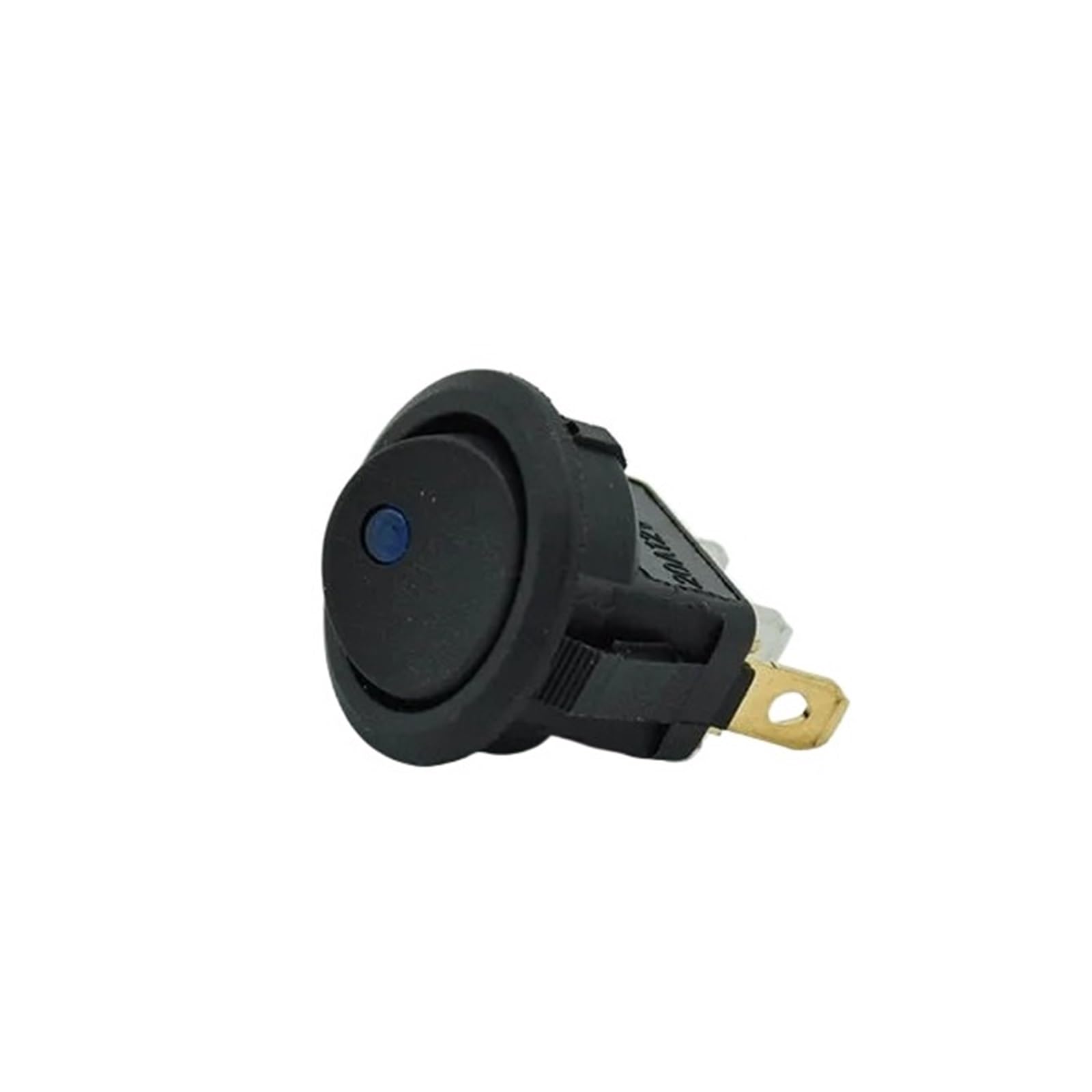 Interruptor redondo de 12V azul para personalizar el salpicadero de tu camper 3