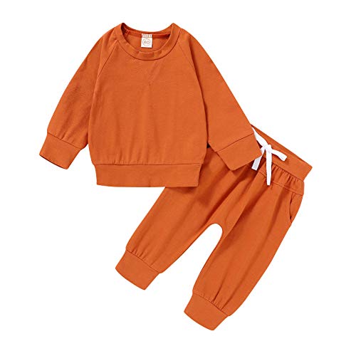 Happy Town Fall Outfits for Toddler Girl Boy Long Sleeve Top and ...