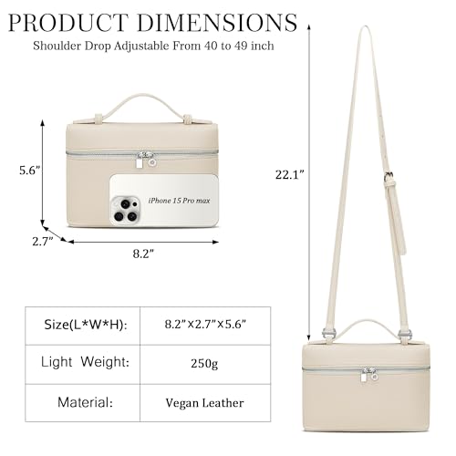 Image of KKXIU Clear Crossbody Bags for Women Purses for Concerts Sports | Transparent Vegan Leather Purses Stadium Approved