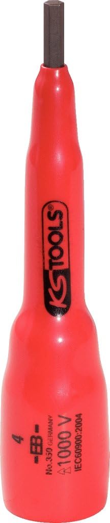 KS TOOLS Insulated hex bit Socket, 116mm, 3/8", 8mm