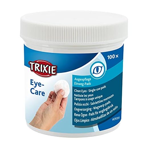 TRIXIE 29391 Eye Care - Almohadillas para Cuidado de Ojos (100 Unidades)