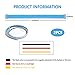 2PCS 23inch Ultra-Thin Light Guide Strip Auto White to Amber Dual-Color Fluorescent Light,Daytime Running Lights Turn Signal Light for Car Truck SUV Van Caravan Motorcycle Trailer
