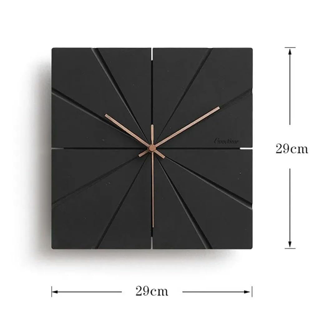 NYSDM Quadrato Orologi Da Parete Unico Digitale Piccolo Appartamento Semplicità Decorazione Nero Reloj Pared Mobili Per La Casa