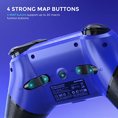 ECHTPower Switch Pro Controller with Adjustable Sensitivity Joystick, Wireless Switch Controllers, H