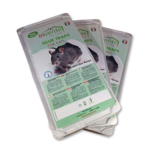 NUISIPRO Piège à Colle, 3 Lots = 6 plaques Plastique de glu Anti Rat et Anti Souris Cover