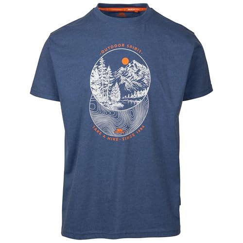 Trespass Mens Casual Fit T-Shirt Printed Design Quickdry Top Flagel
