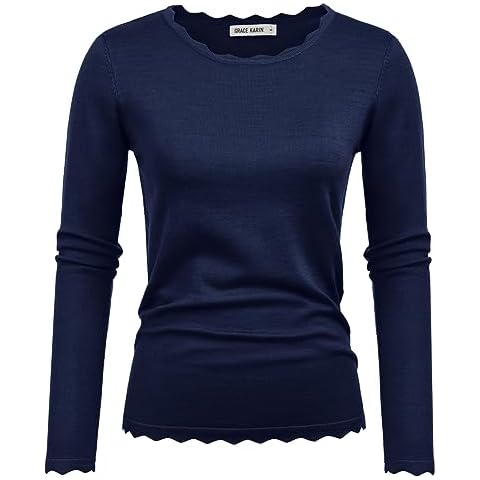 GRACE KARIN Women's Scalloped Winter Jumper Cover