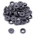 Colored Nylon Flat Top Finishing Washers - (Gray) - (50 Pack) - (0.500 Inch Diameter) - for KYDEX Holsters, Auto Trim, Art Projects, Home Improvement