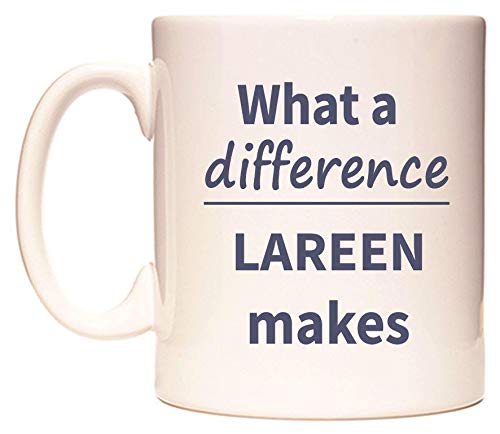 WeDoMugs What a Difference LAREEN Makes Ceramic 11oz Coffee Mug